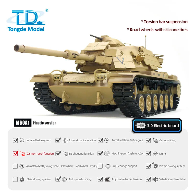 M60A RC Tank USA Infrared BB Battle