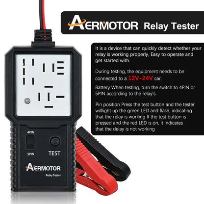 Aermotor 12-24V Car Relay Tester Electronic