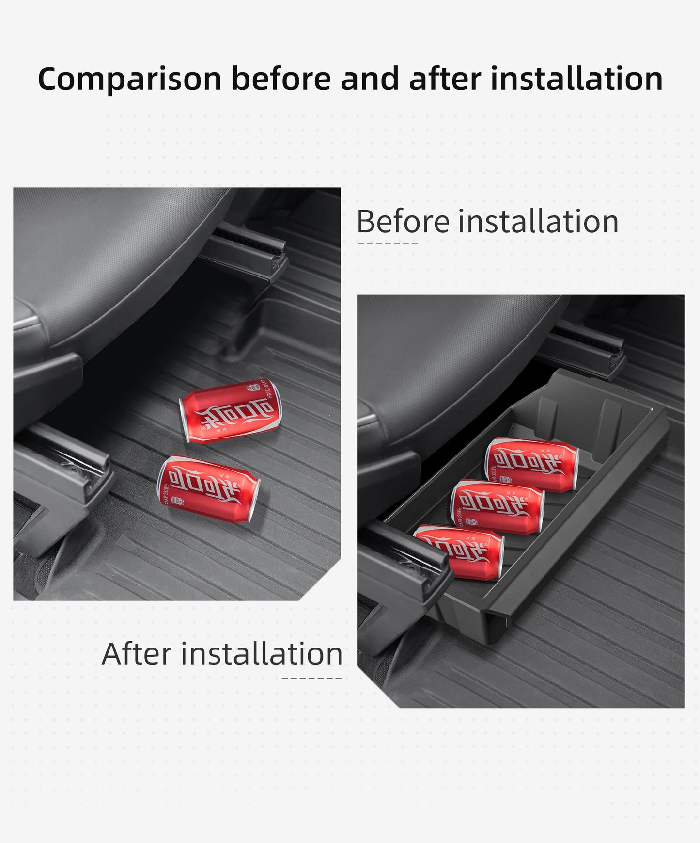 for Tesla Cybertruck Under Seat Storage Box