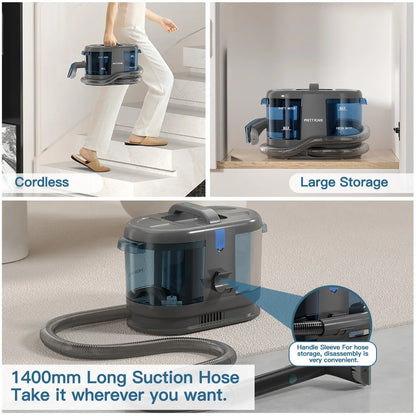 PrettyCare PC808 Cordless Carpet&Spot Vacuum Cleaner