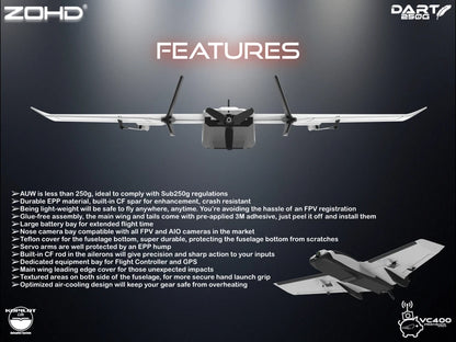 Sub-250 grams Sweep Forward Wing Airplane