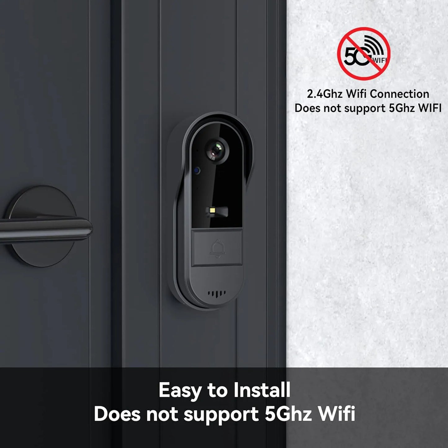 WiFi wireless smart video doorbell, Two-way outdoor