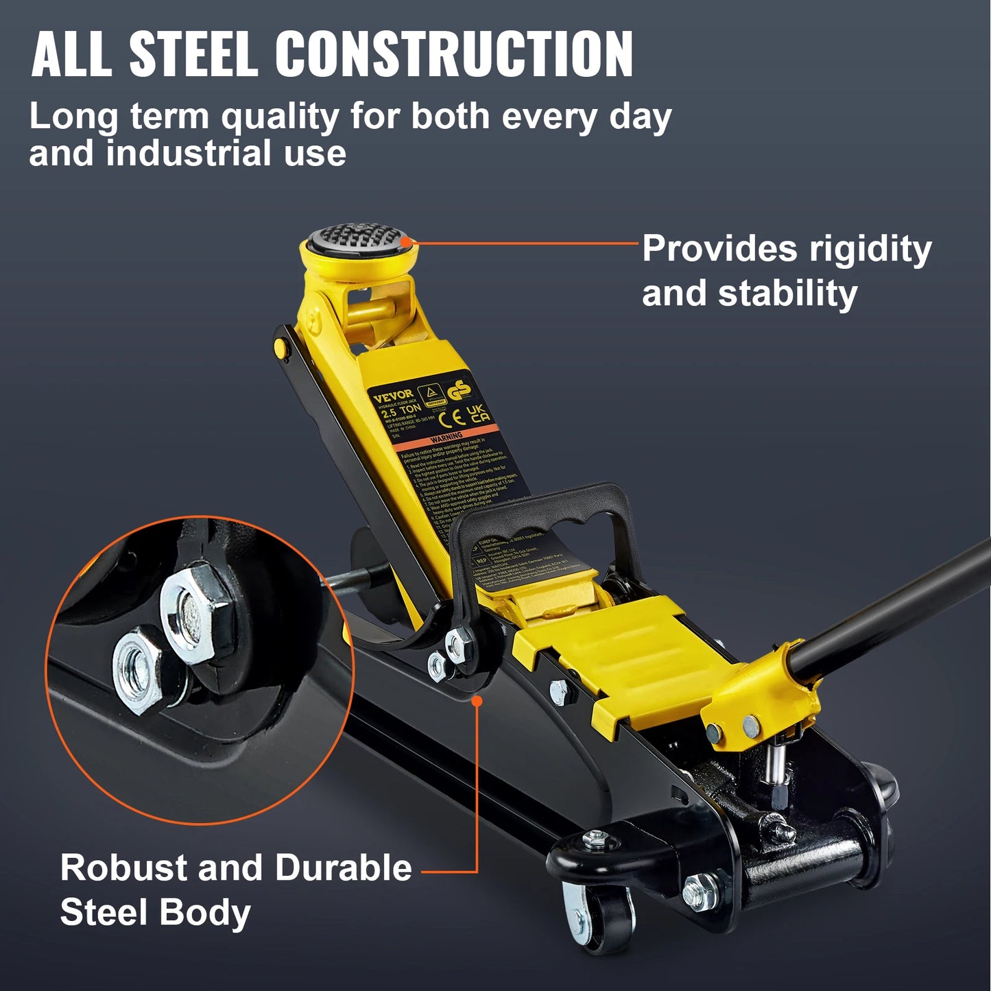 SucceBuy 2.5T Floor Hydraulic Jack Pneumatic