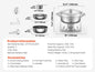 SucceBuy 4 Pack Chafing Dish Buffet Set Stainless
