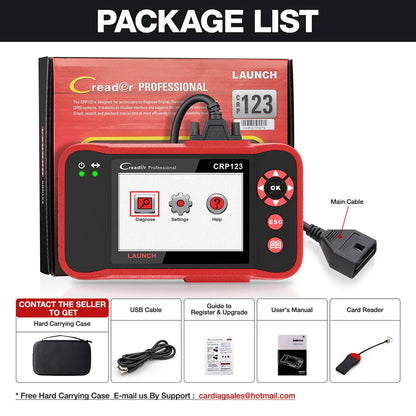 LAUNCH X431 CRP123 OBD2 Car Scanner ABS/SRS/