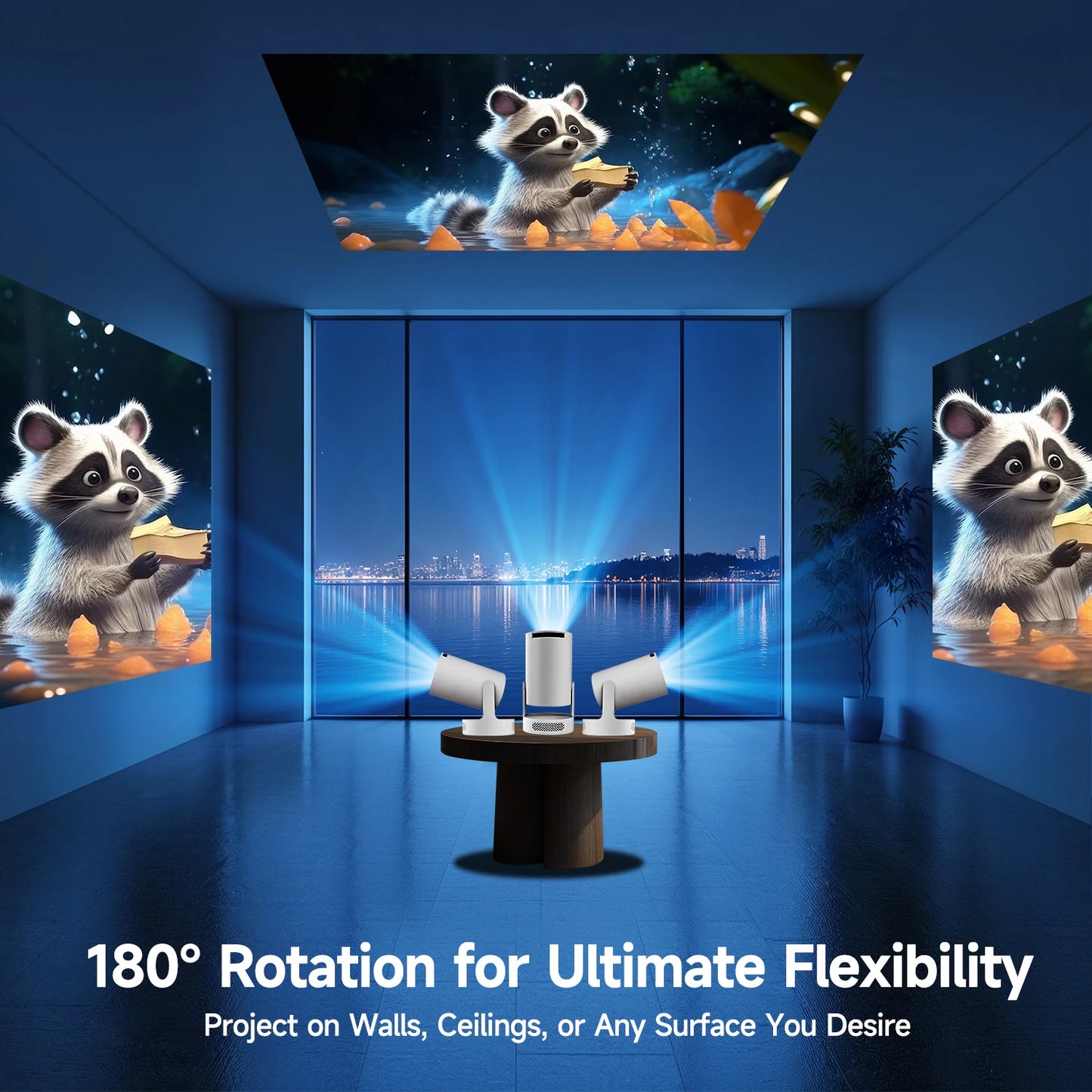 Magcubic HY300 Pro + Projector 4K 720P With 5W Speaker