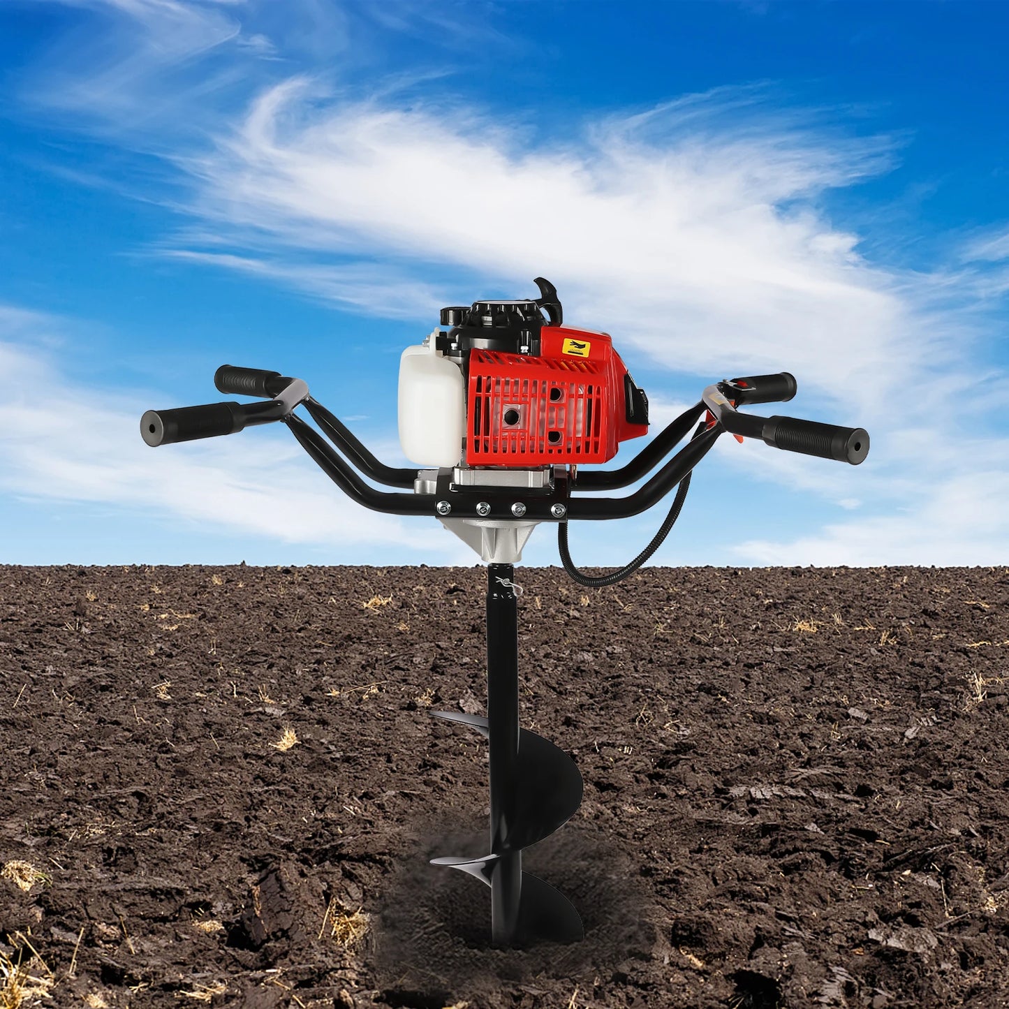 63cc Post Hole Digger 2-stroke Gasoline Earth Auger