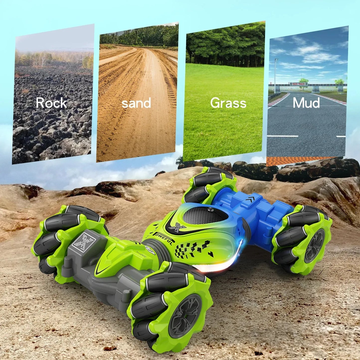 Newest 4WD RC Stunt Car with Battery