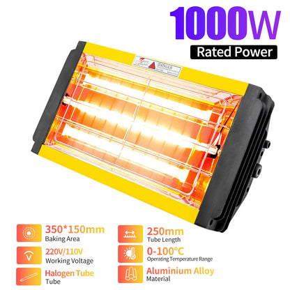 DATOUBOSS Portable Infrared Paint Curing Lamp 1000