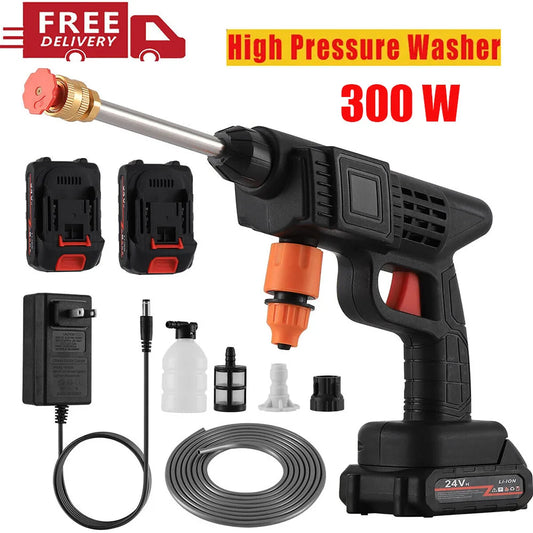 300W 30Bar Cordless High Pressure Car Washer Spray