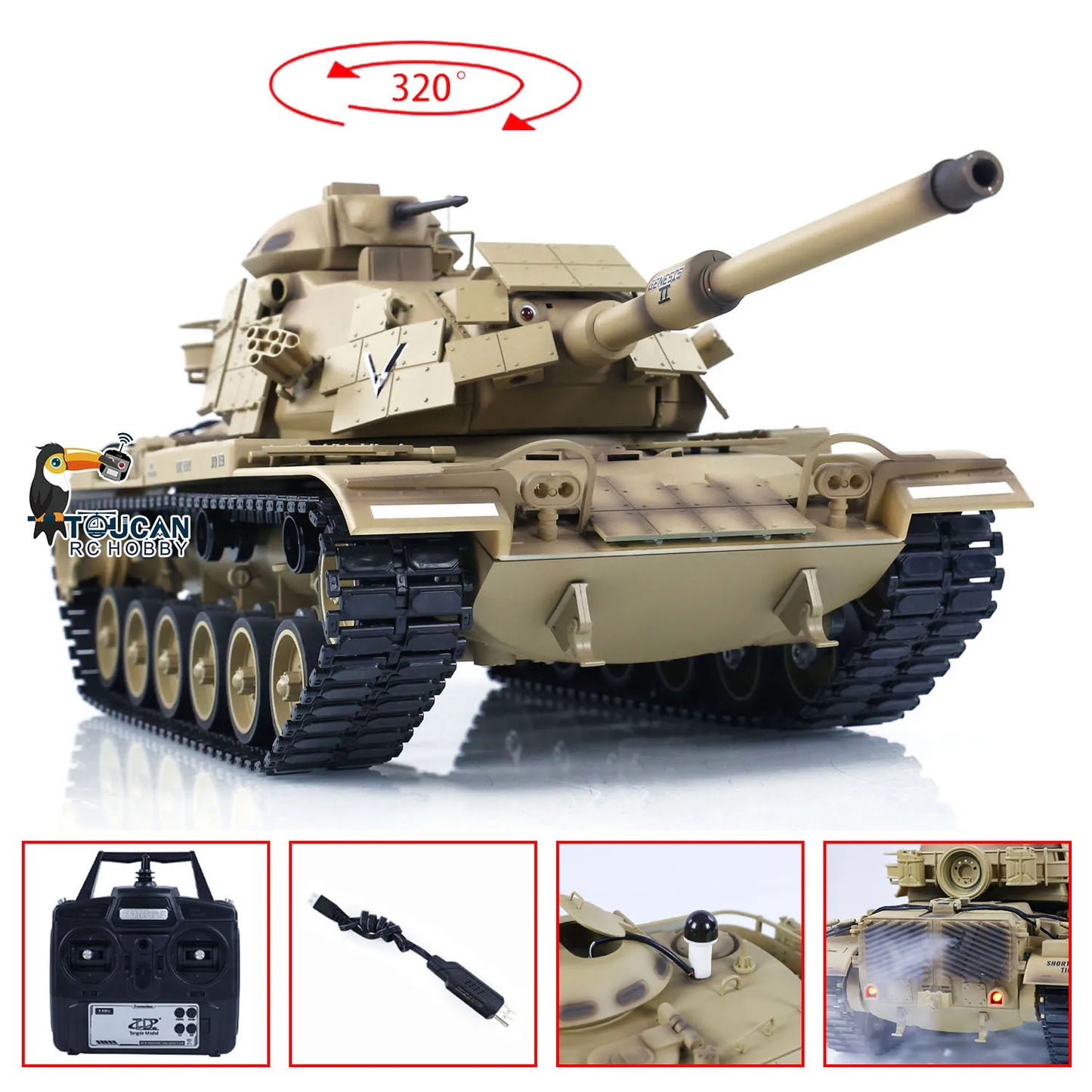 M60A RC Tank USA Infrared BB Battle