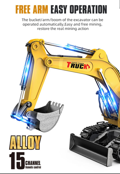 RC Spray Excavator Truck Simulation  Sound Led