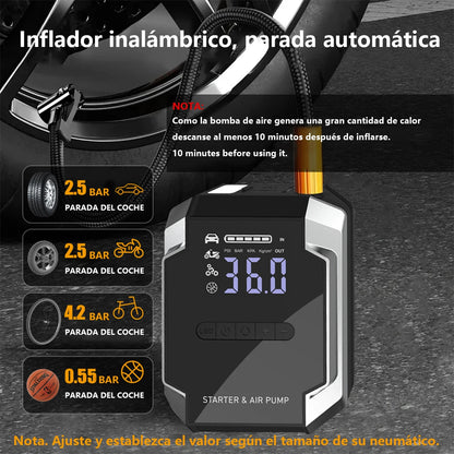 Portable Car Starter with Air Compressor