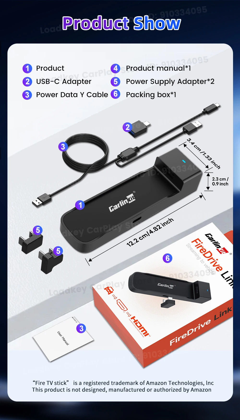 2025 New CarlinKit FireDrive Link For Amazon Fire TV Stick