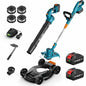 Seesii Electric String Trimmer Leaf Blower Combo