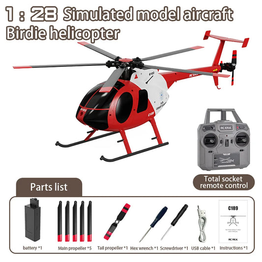 RC Fixed Height Single Blade Flybarless  Helicopter