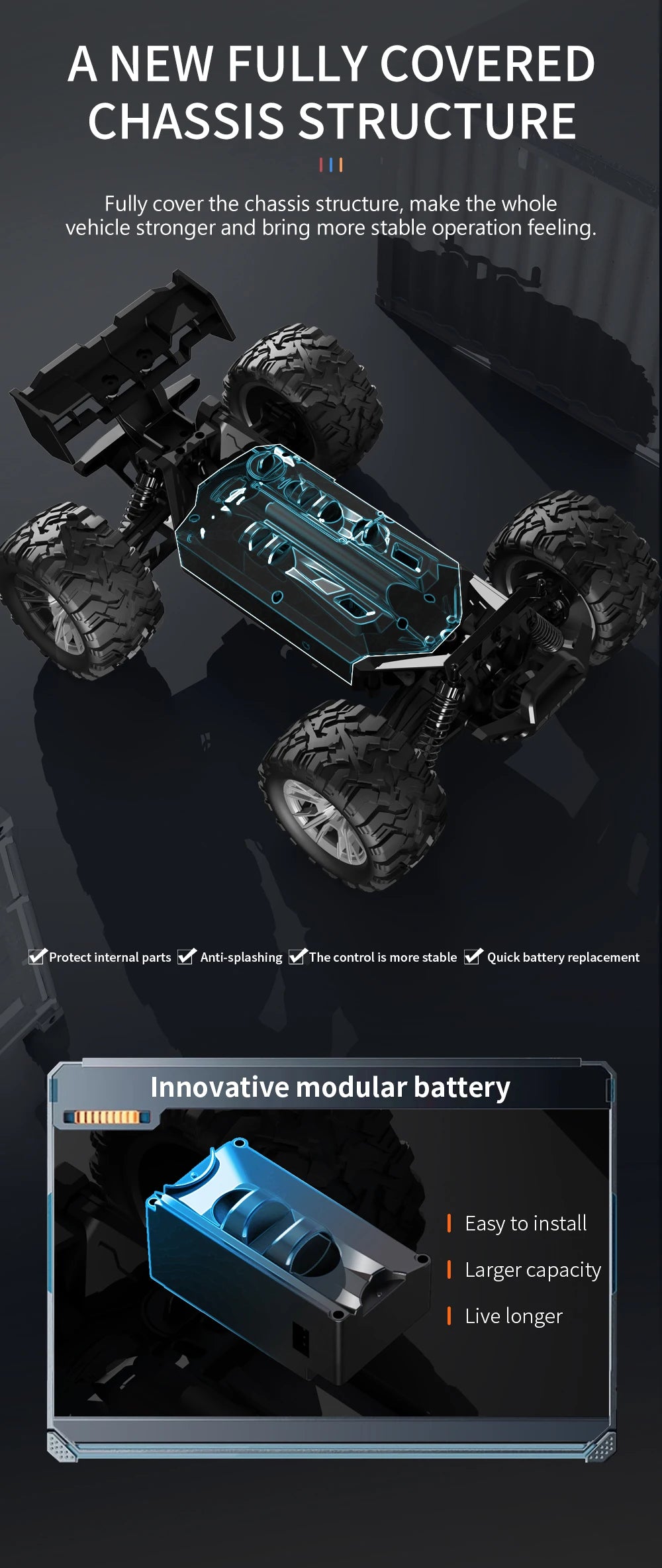 KF15 1:16 RC Car 2.4G Remote Control Truck