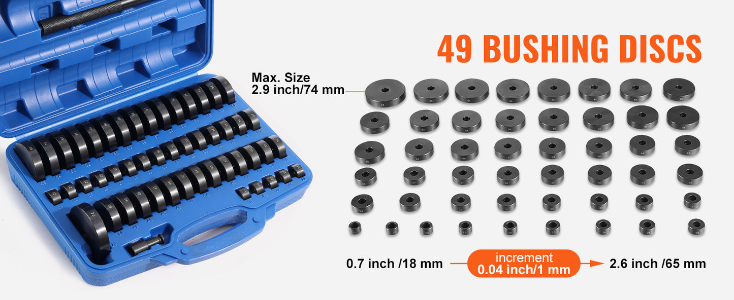 SucceBuy 52PCS Custom Bushing Bearing&Seal Driver Set
