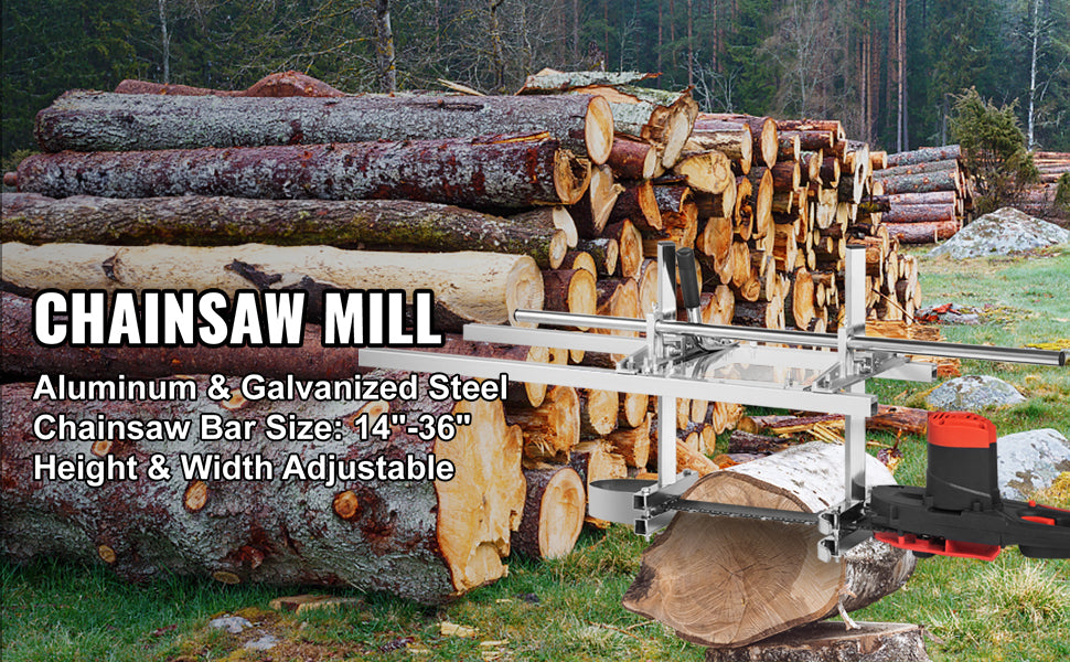 SucceBuy Chainsaw Mill Planking Milling 24 36 48 In Guide Ba