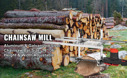 SucceBuy Chainsaw Mill Planking Milling 24 36 48 In Guide Ba