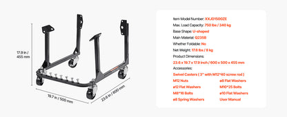 SucceBuy Engine Stand, 750 LBS Engine Motor StaNDs