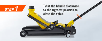 SucceBuy 2.5T Floor Hydraulic Jack Pneumatic