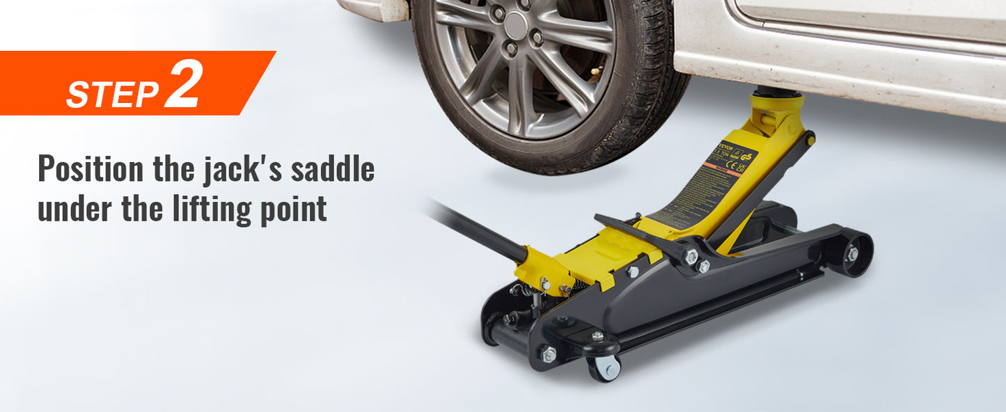 SucceBuy 2.5T Floor Hydraulic Jack Pneumatic